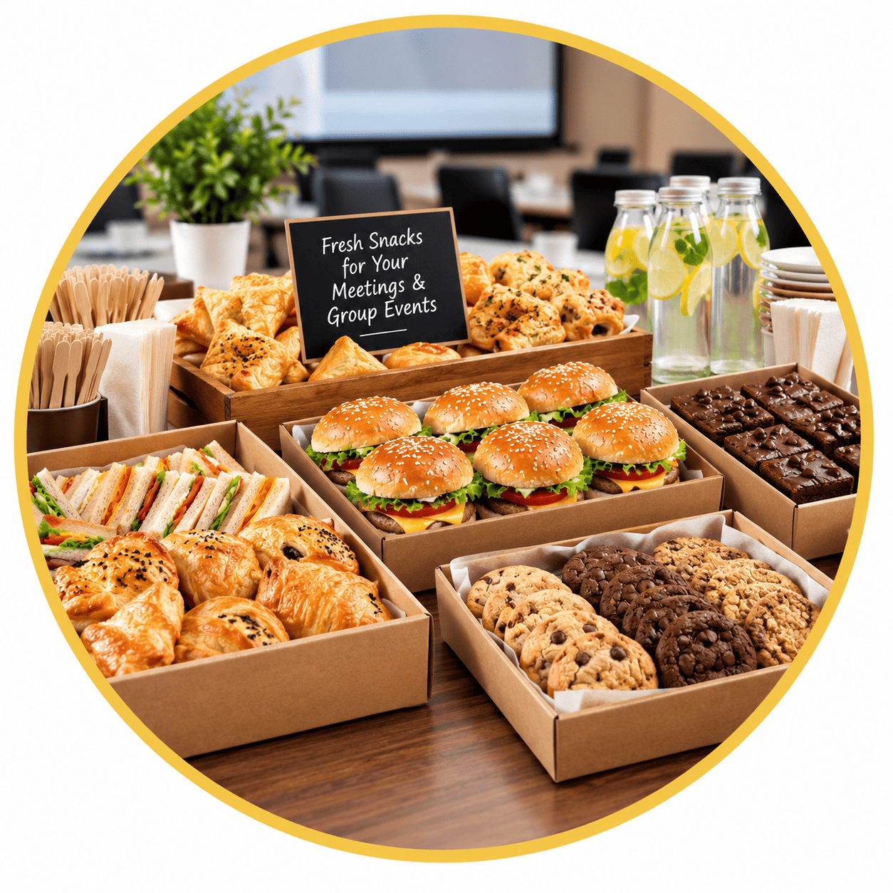 Bulk snacks orders for meetings Hyderabad